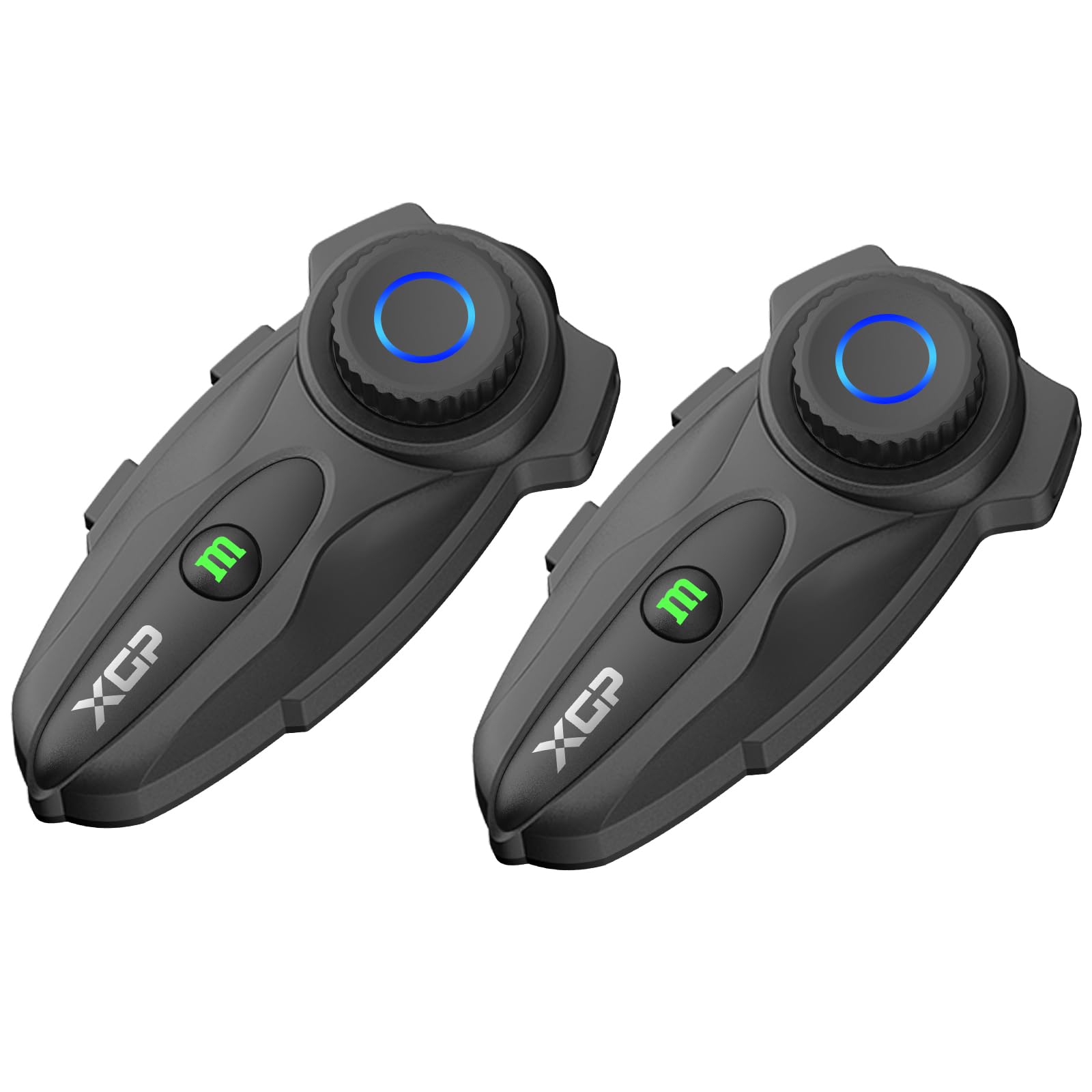 X10 10 Riders Group Mesh Motorcycle Intercom, 3000m Motorcycle Bluetooth Headset V5.3 with Audio Multitasking/Music Sharing, Helmet Communication Systems for ATV/Snowmobile/Ski, 2 Pack