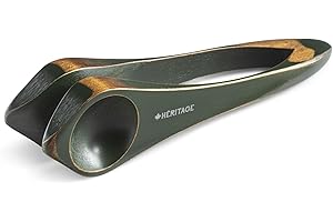 Heritage Musical Spoons Percussion Instrument, Handmade Canadian Maplewood, Natural Wood Folk Sound, Great Gift for All Ages With Any Music Experience, Medium, Green