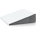 Wedge Pillow with Foam Top for Sleeping,Reading and Rest, 8 Inch Elevated Support Triangle Bed Pillow for Legs and Back Support with Washable Cover