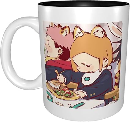 Amazon Co Jp 呪術廻戦 虎杖悠仁 釘崎野薔薇 マグカップ 陶器 マグカップ 大きい耐熱 電子レンジ温め 真空断熱330ml かっこいい おしゃれ かわいい キャラクター アニメ ホーム キッチン