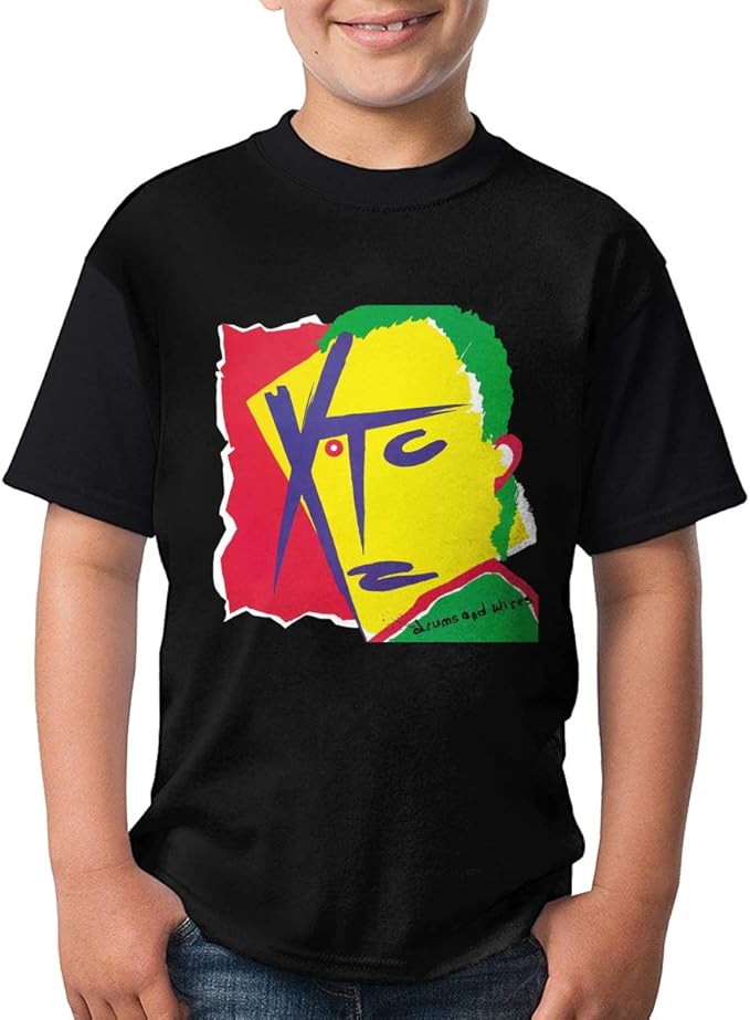 XTCDrums & WiresMusic Band Teenager Junior Boy's Girl Short Sleeve T