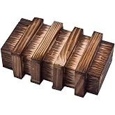 Handmade Classic 3D Brain Teaser Wooden Puzzle Magic Gift Box Game Box with Extra Secure Secret Drawer IQ Toys SHUYUE