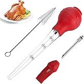 QPMR Turkey Baster, Premium Baster Tool for Cooking-Baster Syringe for Home Baking and Roaster Turkey, Include Detachable Sil