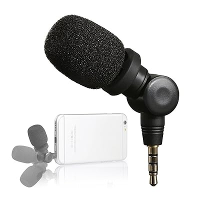 Saramonic Mini SmartMic Directional Condenser Flexible Microphone for Smartphones,Vlogging Microphone for iPhone and YouTube Video, Mic for iOS Apple iPhone 7 7s 8 x Plus 6 6s iPad and Android Phone