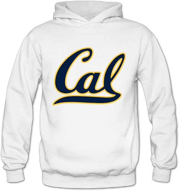 Amazon Qkカリフォルニア大学berkeley女性のファッション長袖パーカーホワイト カラー ブラック トレーナー パーカー 通販