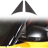 Fit for Toyota Supra GR A90 A91 MK5 2019-2022 2023 2024 2025 ABS Rearview Mirror Side Spoiler Trim Cover Stickers, Channel The Car Air, Reduce The Wind Noise Inside The Car,Made of ABS 2PCS