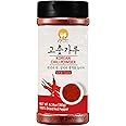 Premium Gochugaru Korean Red Pepper Flakes - 100% Asian Sun-Dried Chili Flake Powder for Kimchi, Stews, and Versatile Cooking - 6.34OZ BOTTLE