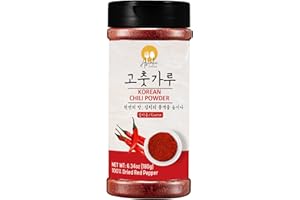 Asiatic Dishes Gochugaru Korean Red Pepper Flakes – 6.34oz Bottle of Sun-Dried Chili Powder for Kimchi, Soups, Stews, and Versatile Cooking