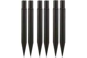RYANDESIGN 8.25" Reinforced ABS Plastic Solar Ground Spikes - Durable Solar Light Replacement Stakes for Garden, Pathway, Deck, Camping, Christmas Lights (Fits 0.83" Inside Diameter) (Black-6 Pack)