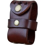 Custodia per Accendino, Custodia Compatta per Accendino in PU Antigraffio con Passante per Cintura Tascabile per Esterni (BROWN