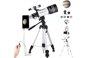 BEBANG Astronomy Telescope for Kids Adults - 70mm Aperture 300mm Refractor Telescope for Kids & Beginners
