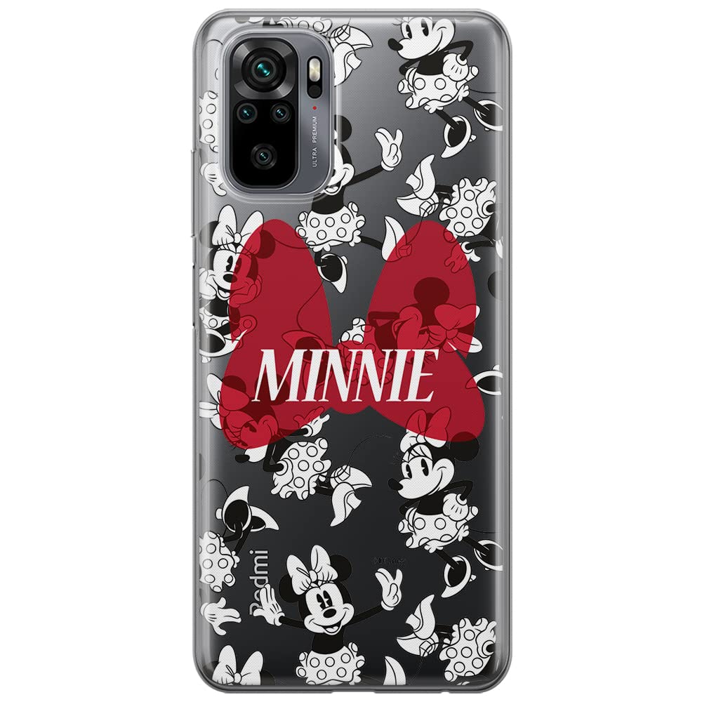 ERT GROUP mobile phone case for Xiaomi REDMI NOTE 10/ 10S original and officially Licensed Disney pattern Minnie 048 optimally adapted to the shape of the mobile phone, partially transparent