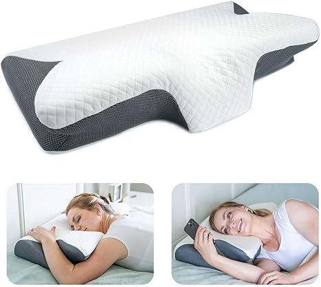 vecelo memory foam contour pillow