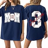 Famitrendz Personalized Baseball Shirt, Custom Baseball Mom Shirt, Gift for Baseballs Mom, Mama, Dad, Aunt, Grandma, Grandpa