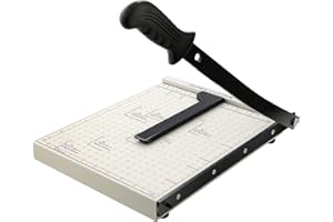 PUATUL Paper Cutter for Cardstock Heavy Duty 12 inch, 12" Cut Length Guillotine Paper Trimmer for Cardstock Metal Base，for Home Office Classroom School