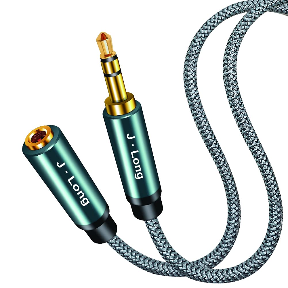 3.5mm Headphone Extension Cable 1M,Car Aux Stereo Mini Jack Lead 3.5mm Male to Female Stereo Audio Extension Cable for Phones, Headphones, Speakers, PCs, MP3 Players and More (1m)