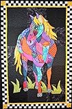 BJ Designs and Patterns Cheyenne Horse Applique Quilt Pattern Wall Hanging 29