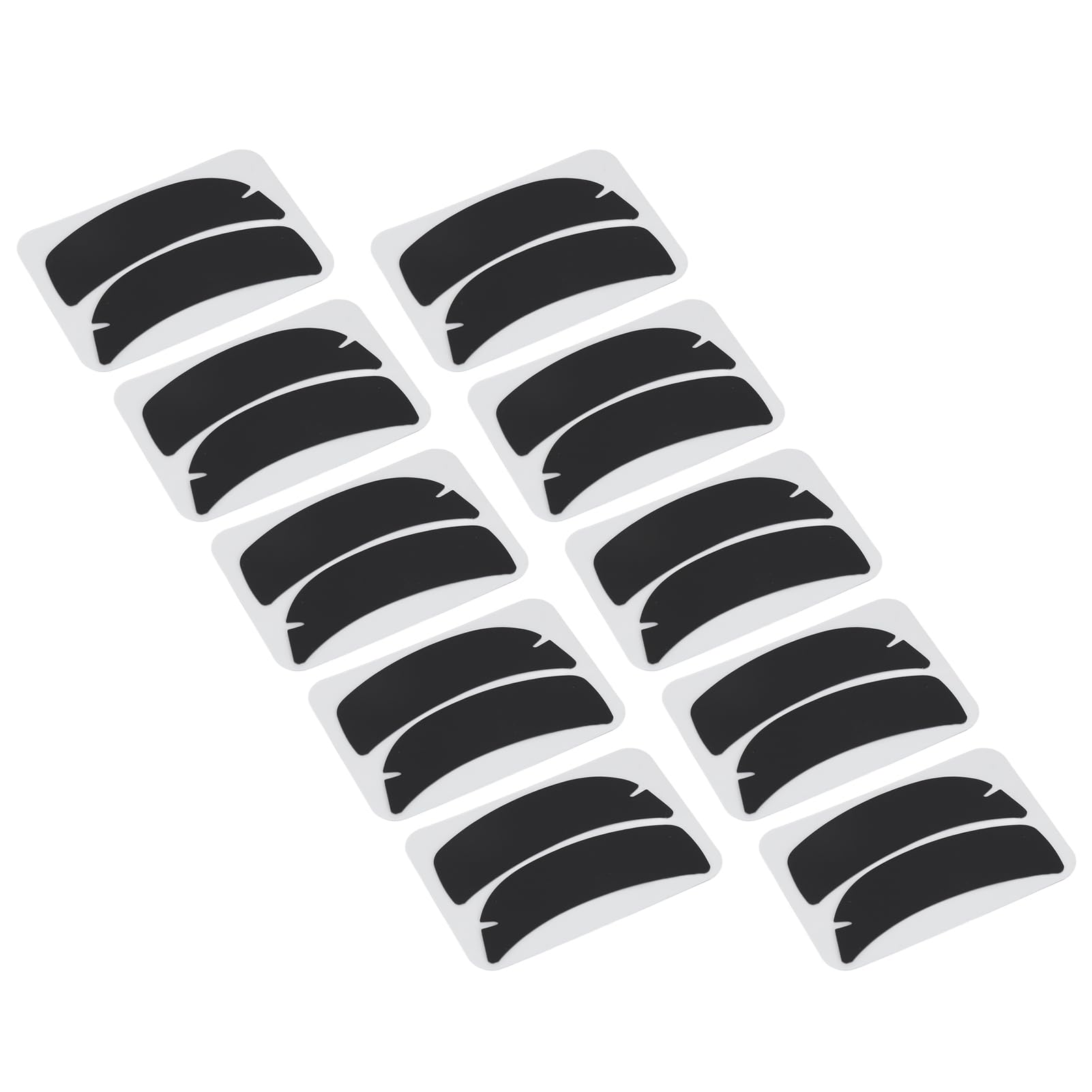 Photo 1 of 10 Pairs Reusable Silicone Eyelash Extension Patches with Flexible Notch Under Eye Gel Pads for Eyelash Perming and Extensions Suitable for Beauty Salons (Black)