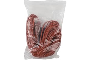 Carbon Fiber Heating Wire, 12K 33 Ohm/Meter Far Infrared Silicone Cable, 200°C Max Temp, 25W/M, 3mm Diameter, Red, for Indust