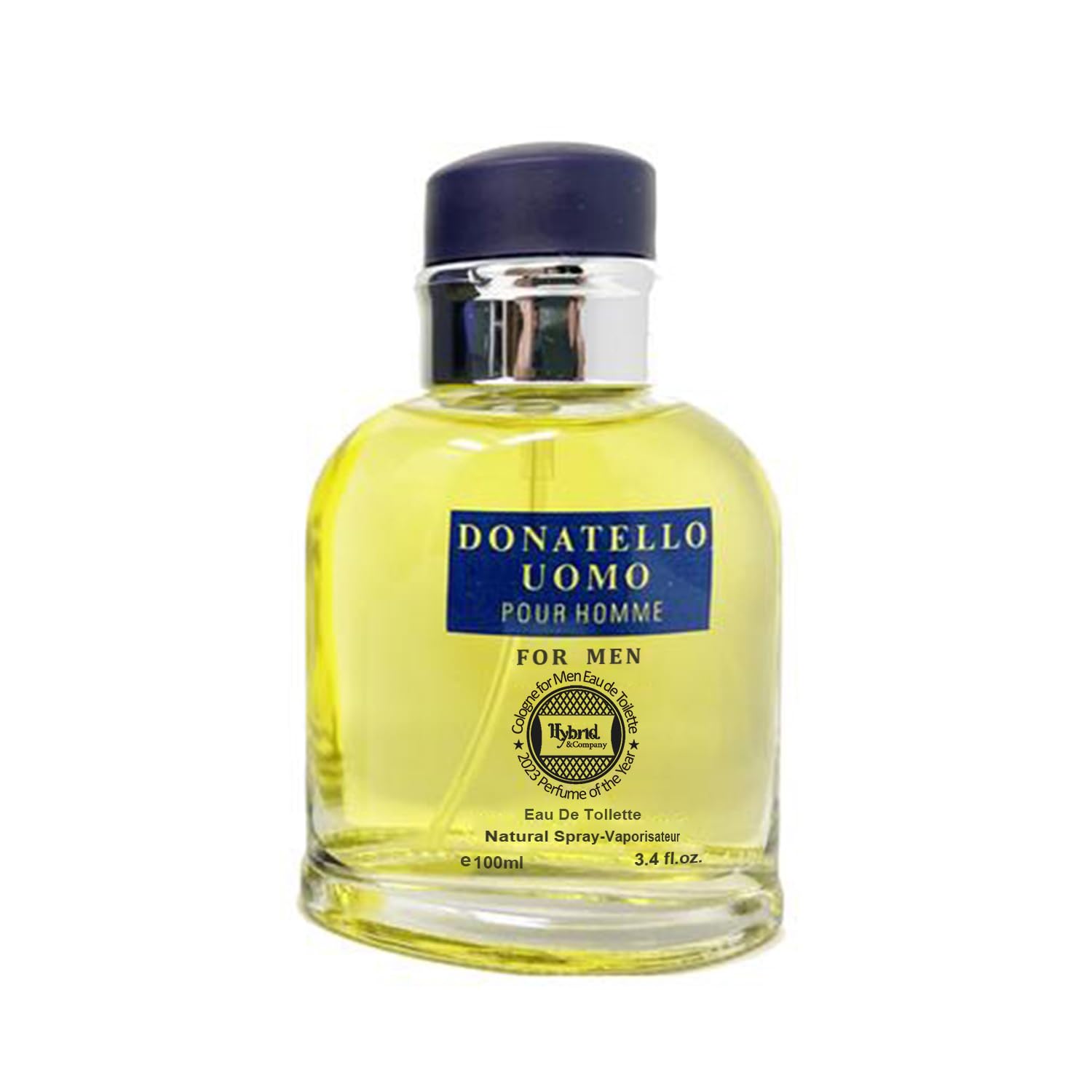Hybrid & Company Donatello Uomo for Men Eau De Toilette Natural Spray Masculine Scent, 3.4 Fl Oz