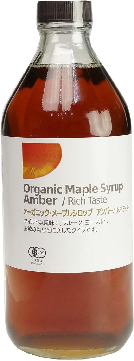 Amazon オーガニック メープルシロップアンバー リッチテイスト 475ml 1818 ナチュラルキッチン メープルシロップ 通販