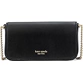 kate spade new york womens Devin Colorblocked Saffiano Leather Flap Chain Wallet