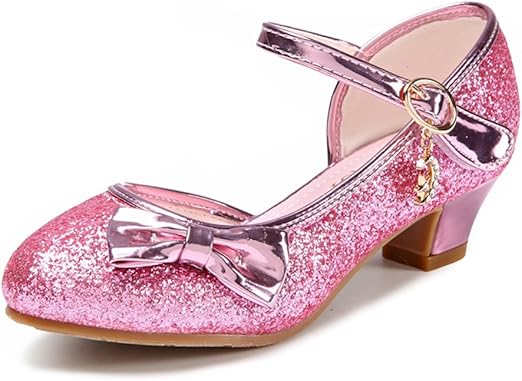 glitter shoes low heel