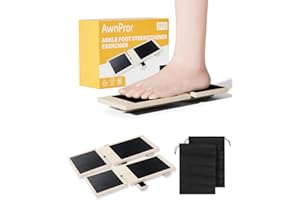 AWNPROR Sidekick Ankle Board,2PCS Blackboard Foot Trainer Single-Leg Balance Board Ankle Strengthener Foot Balance Trainer Exerciser for Sprains,Posture Correction,Intensive Training-Portable Bag