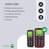 Doro 1380 Unlocked 2G Dual SIM Seniors Phone 2.4 display Assistance Button view 2