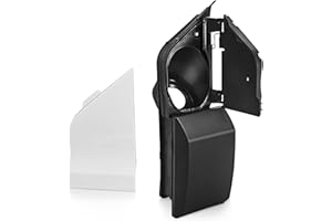 Transit Fuel Door Compatible with 2015-2023 Ford Transit Vans 150 250 350 HD – Transit Gas Door with White Cover, Filler Pock