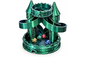 Castle Dice Tower for DND and RPG Games – Spiral Dice Roller with Built-in Tray – Fantasy Tabletop Accessory for Dungeons & D