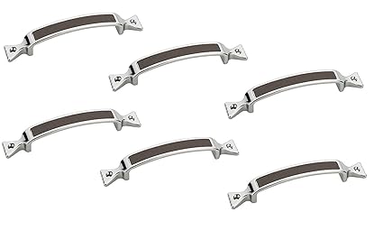 X-PODr Door Handle Set Antique for Home Stylish Model/Window Handle/Main Door Handle, Pack of 6 (Finish: Chrome Plated) V-326