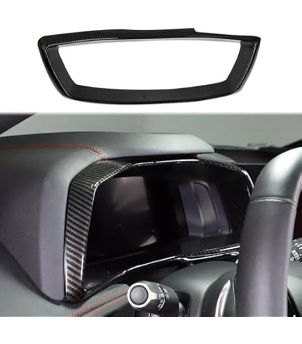 Carbon Fber Pattern Heads Up Dsplay Panel Trm Frame For Corvette C8
