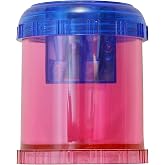 Westcott Plastic Manual Pencil and Crayon Sharpener, Assorted Colors (12202), Single