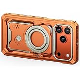 Tilta Khronos Case Compatible with iPhone 17 Pro Max - Orange | Snap in Design | Locking Clamp for Secure Mounting | Passthrough Power | Works with Focus Handles, Cooling Modules, Filters