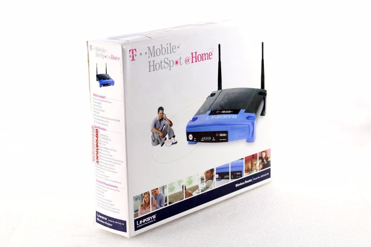 Amazon.com: Linksys WRT54G-TM T-Mobile Hotspot Home Wireless Router:  Computers & Accessories