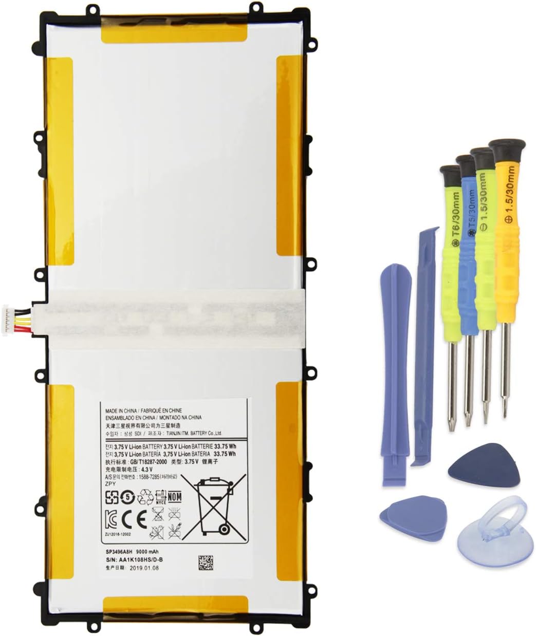 ANTIEE 3200mAh i7 i3 i4 Battery Replacement for iRobot Roomba i7 i7+ 7150 7550 i7558 i3+ 3150 3550 3558 i4 i4+ 4150 4550 4552 E5150 E5152 E5154 E5158 E6 6198 ABL-D1 4624864 Vacuum Cleaner 46Wh