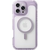 ORIbox Seralyn Series for iPhone 16 Pro Max Case - MagSafe Compatible, Triple-Layer Shockproof Protection, Crystal-Clear Back with Elegant Matte Frame(6.9", Mauve Twilight)