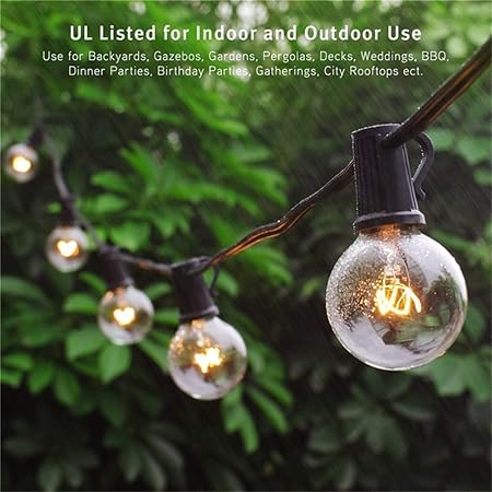 Binval G40 Ul Listed Commercial Globe String Lights With 100