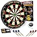 IgnatGames Professional Dart Board Set - Bristle Tournament Dartboard with Staple-Free Ultra-Thin Wire Spider for Higher Scoring Potential + Darts Measuring Tape and Darts Game eBook