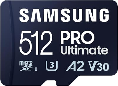 Samsung PRO Ultimate 512GB microSD Card UHS-I U3 200MB/s USB Reader