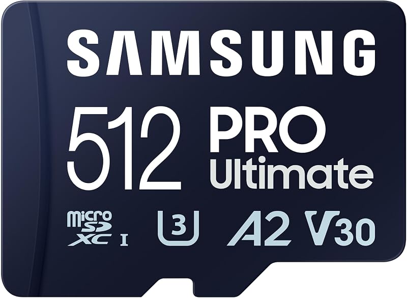 Samsung PRO Ultimate 512GB microSD Card UHS-I U3 200MB/s USB Reader