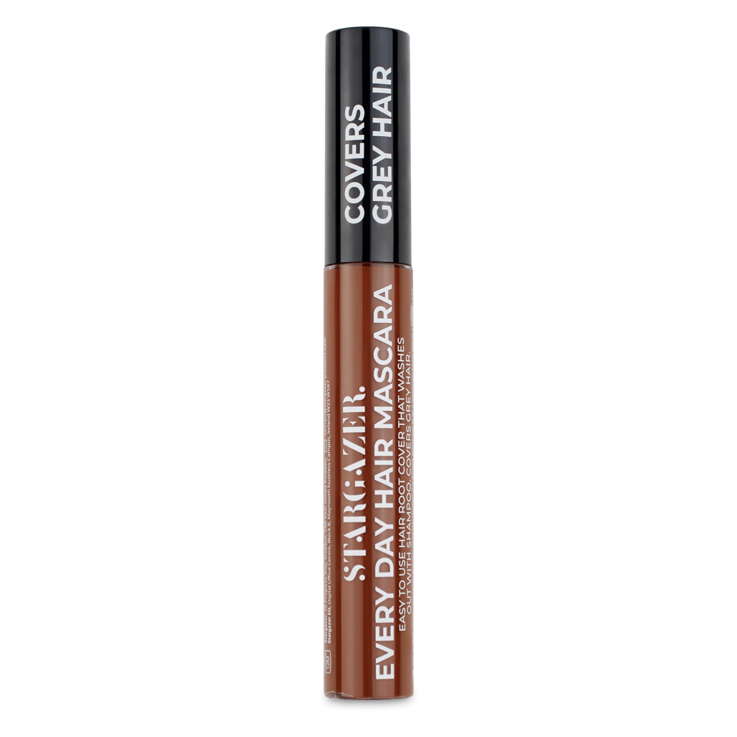 Stargazer Every Day Hair Mascara Root Cover Brown. Easy On The Hair Root Cover. Covers Grey Hair., Mid Brown