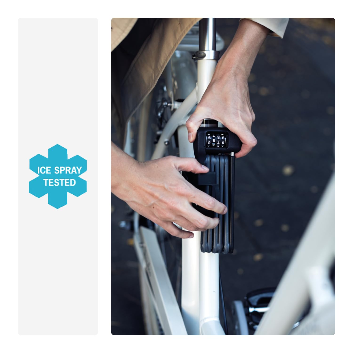 ABUS Faltschloss Bordo Lite 6055C SH - mit Halterung und Zahlencode - Extra-leichtes Zahlenschloss aus Spezialstahl - ABUS-Sicherheitslevel 7 - 85 cm - Rot 6