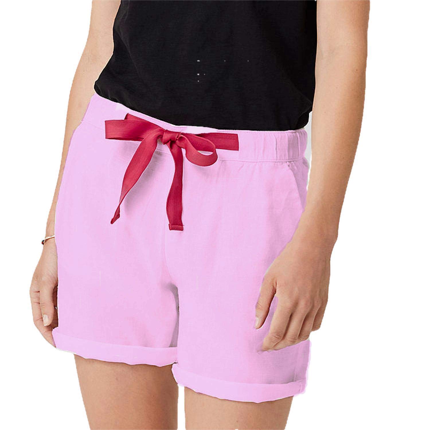 baby pink shorts womens
