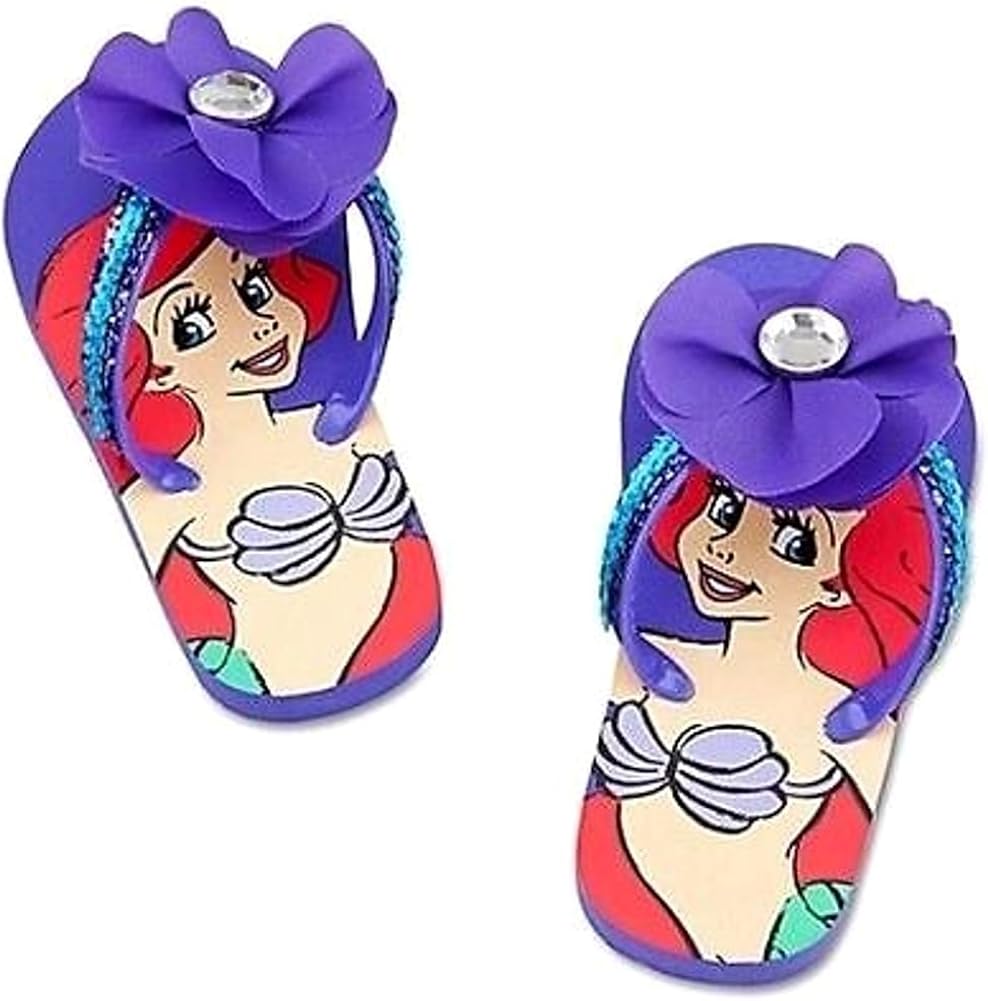Amazon.com | Disney Store Princess The Little Mermaid Ariel Girl Flip Flop Sandals Shoes Size 9/ 