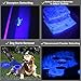 WdtPro UV Flashlight Black Light, Adjustable 395 nM Blacklight Flashlights with Clip and 3 Modes for Pets Urine and Stains Detector (Battery Included)