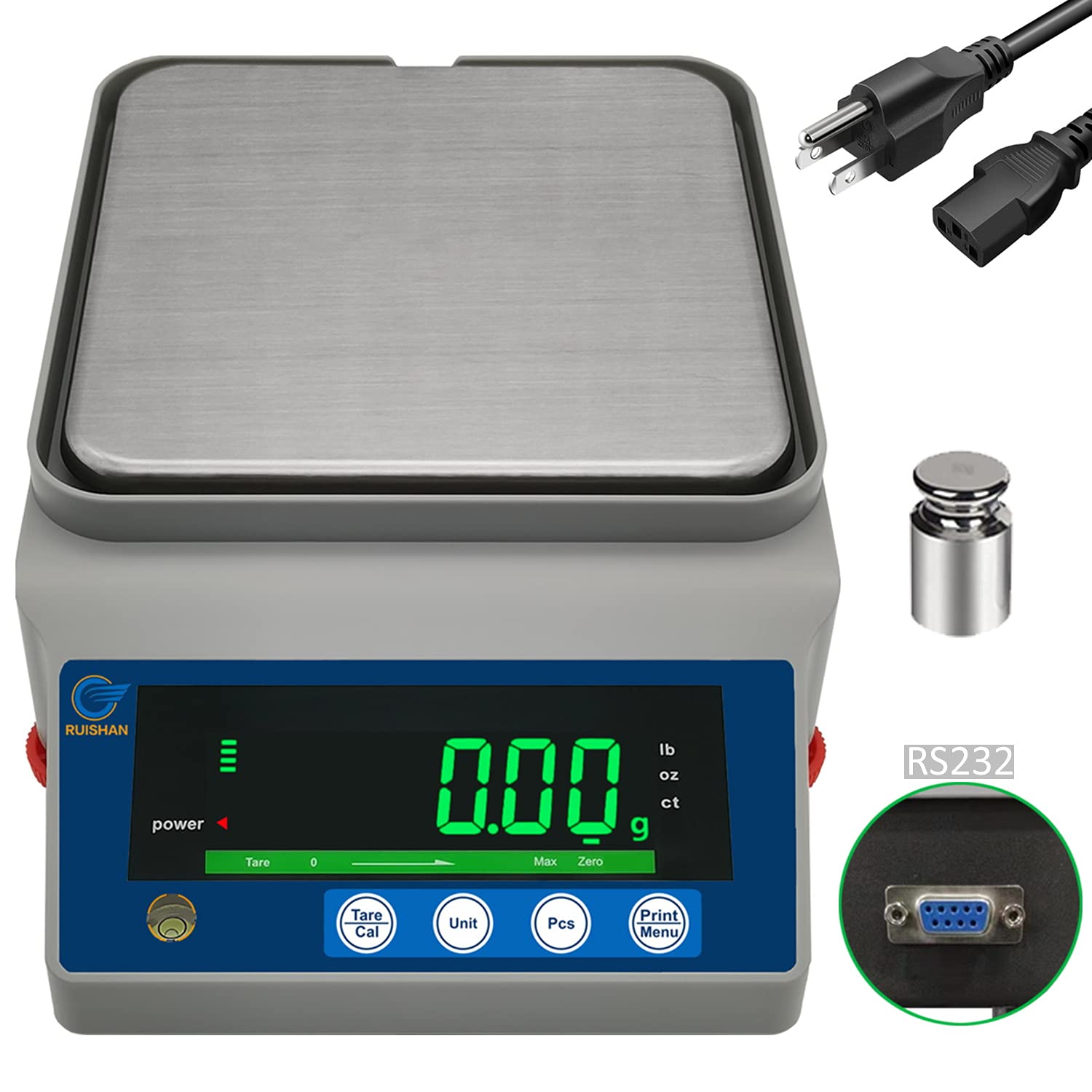 Lab Precision Scientific Balance Scale 1000g x 0.01g g/lb/oz/ct .01