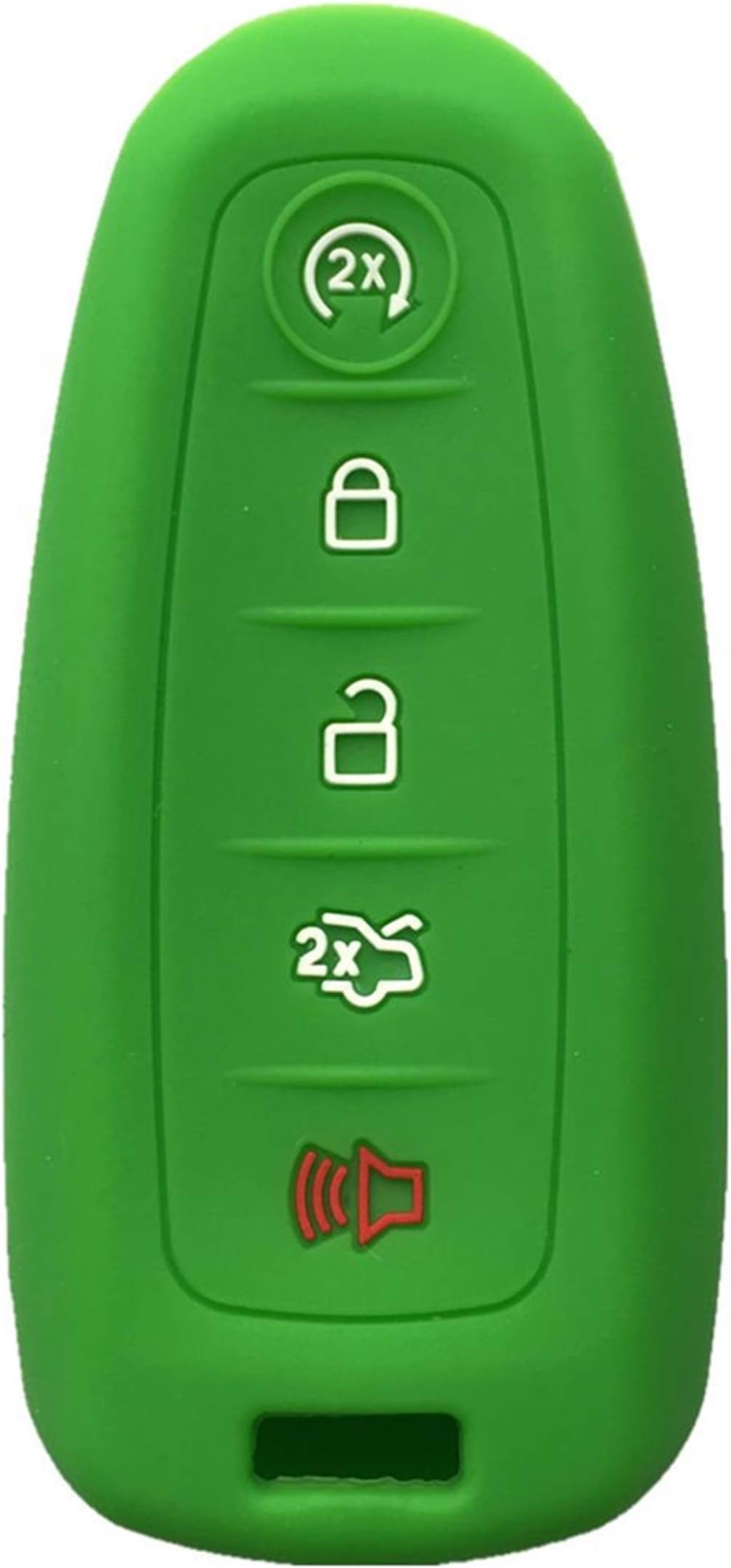 KAWIHEN Silicone Key Fob Cover Compatible with Ford C-Max Edge Escape Expedition Explorer Flex Focus Taurus M3N5WY8609 (Green)