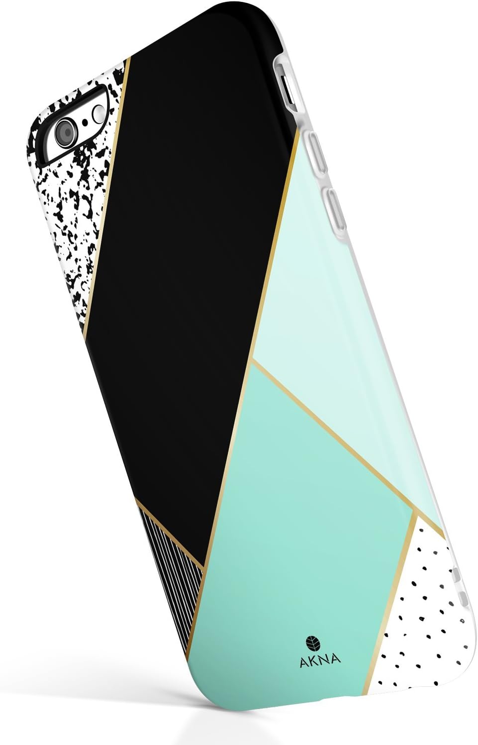 iPhone 6 6s case for Girls, Akna New Glamour Series [All Flexible Soft TPU Cover with Fabulous Glossy Pattern for Both iPhone 6 & iPhone 6s(4.7" iPhone) [Mint Green Composition](U.S)